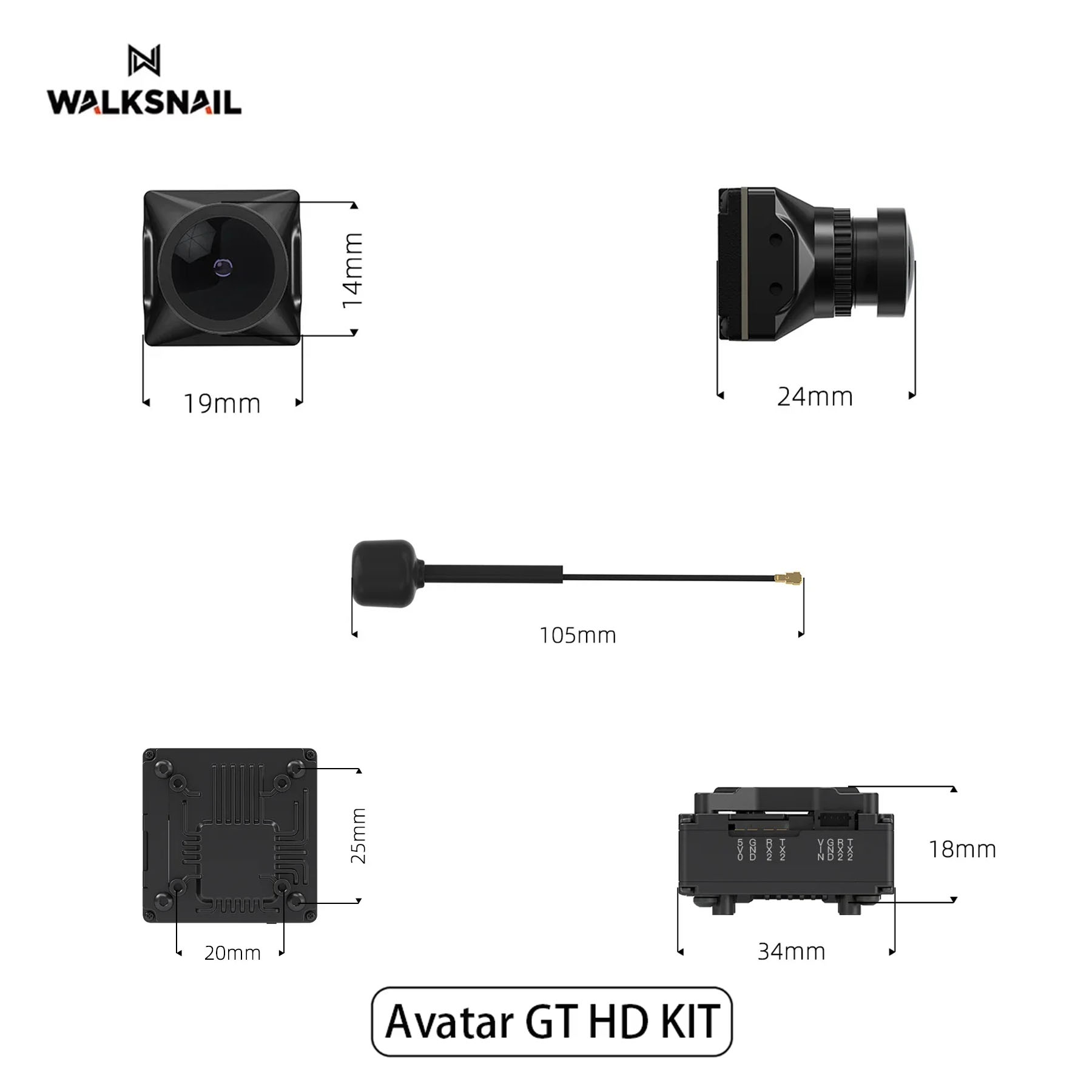 Walksnail Avatar GT HD KIT 2W  - Walksnail Avatar Hd Pro Kit avaliação e preço